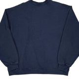 Twins Fruit Of The Loom Spellout Sweatshirt - XL Navy Cotton