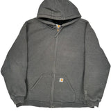 Carhartt Hoodie - 2XL Gray Cotton Blend