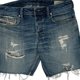 True Religion Denim Shorts - 34W 10L Blue Denim