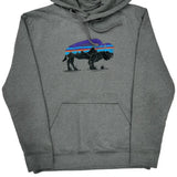 Patagonia Graphic Hoodie - Medium Gray Cotton