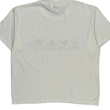 Single Stitch Juvenile Diabetes Foundation Hanes Graphic T-Shirt - Large White Cotton Blend