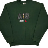Air Jordan Nike Jumpman Graphic Sweatshirt - Large Green Cotton