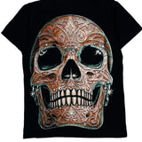 Glow In The Dark Rock Eagle Single Stitch T-Shirt - Small Black Cotton