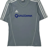 Qualcomm Adidas Football Shirt - Small Grey Polyester