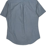 Ralph Lauren Slim Fit Short Sleeve Shirt - Large Blue Cotton