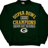 Green Bay Packers Tultex Football Sweatshirt - Large Green Cotton Blend