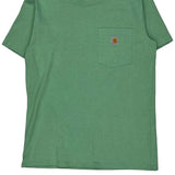 Carhartt T-Shirt - Small Green Cotton