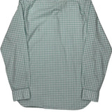 Slim Fit Polo By Ralph Lauren Checked Shirt - Large Green Cotton