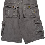Fusai Cargo Shorts - 28W 12L Grey Cotton