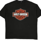 Hannum'S 51St Anniversary Harley Davidson Graphic T-Shirt - Large Black Cotton