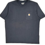 Loose Fit Carhartt T-Shirt - XL Navy Cotton