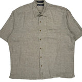 Nautica Short Sleeve Shirt - XL Beige Linen Blend