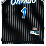 Orlando Magic Adidas #1 Mcgrady Jersey - Large Black Polyester