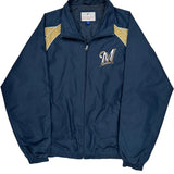 Milwaukee Brewers Mlb Windbreaker - XL Gold Polyester