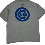 Chicago Cubs Adidas Mlb T-Shirt - Large Gray Cotton