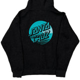 Santa Cruz Graphic Hoodie - Small Black Cotton Blend