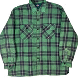 Dickies Checked Flannel Shirt - XL Green Cotton