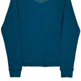 Dragon Graphic Harley Davidson Graphic Long Sleeve T-Shirt - Medium Blue Cotton