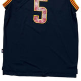 Cleveland Cavaliers Adidas #5 Jr Smith Jersey - Large Navy Polyester