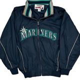 Mariners Majestic Mlb Baseball Jacket - Medium Navy Polyester