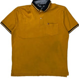 Tommy Hilfiger Polo Shirt - Large Yellow Cotton