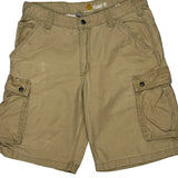 Carhartt Cargo Shorts - 32W 11L Beige Cotton