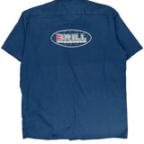 Brill Metal Works Dickies Short Sleeve Shirt - Large Blue Polyester Blend