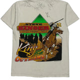 Steve Kinser Hanes Graphic T-Shirt - Large White Cotton
