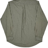 Tommy Hilfiger Striped Shirt - Large Khaki Cotton