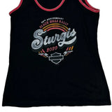 Sturgis 2020 Harley Davidson Graphic Tank Top - Medium Black Cotton