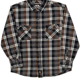 Dickies Checked Flannel Shirt - XL Black Cotton
