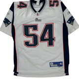 New England Patriots Reebok #54 Brusch Football Jersey - Large Navy Polyester