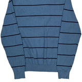 Tommy Hilfiger Striped Sweater - Large Blue Cotton