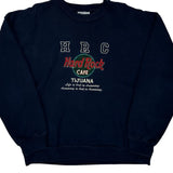 Hard Rock Cafe Graphic Sweatshirt - XL Navy Cotton