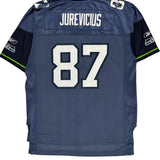 Seattle Seahawks Reebok Nfl Football Jersey - Large Blue Polyester