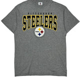 Pittsburgh Steelers Nfl T-Shirt - Large Grey Cotton