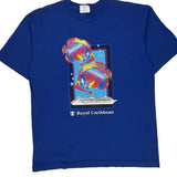 Unbranded Graphic T-Shirt - 2XL Blue Cotton