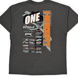Racing Gildan Graphic T-Shirt - XL Gray Cotton