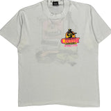 Red Man Country Concert Screen Stars Graphic T-Shirt - Large White Cotton Blend