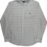 Ralph Lauren Checked Shirt - XL White Cotton
