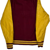 Hawkings Mcgill Varsity Jacket - Small Burgundy Leather