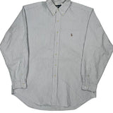 Ralph Lauren Striped Shirt - XL Blue Cotton