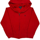 Age 10-12 Polo By Ralph Lauren Hoodie - Medium Red Cotton