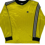 Made In USA Adidas Long Sleeve Football Shirt - XL Yellow Polyester