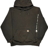 Carhartt Spellout Hoodie - XL Black Cotton