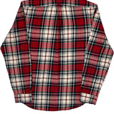Ralph Lauren Checked Flannel Shirt - Large Red Cotton