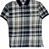 Nautica Checked Polo Shirt - Large Beige Cotton