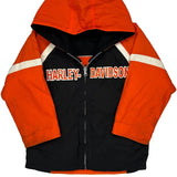 Age 7 Harley Davidson Jacket - Small Black Nylon