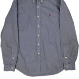 Ralph Lauren Checked Shirt - Large Blue Cotton