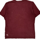 Loose Fit Carhartt T-Shirt - Large Burgundy Cotton